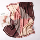 2022 Sommer Luxusmarke Seidenschal Platz Frauen Tücher Und Wraps Mode Büro Kleines Haar Hals Hijabs Foulard Schals 70*70cm