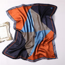 2022 Sommer Luxusmarke Seidenschal Platz Frauen Tücher Und Wraps Mode Büro Kleines Haar Hals Hijabs Foulard Schals 70*70cm