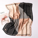 2022 Sommer Luxusmarke Seidenschal Platz Frauen Tücher Und Wraps Mode Büro Kleines Haar Hals Hijabs Foulard Schals 70*70cm