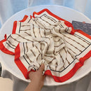 2022 Sommer Luxusmarke Seidenschal Platz Frauen Tücher Und Wraps Mode Büro Kleines Haar Hals Hijabs Foulard Schals 70*70cm