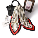 2022 Sommer Luxusmarke Seidenschal Platz Frauen Tücher Und Wraps Mode Büro Kleines Haar Hals Hijabs Foulard Schals 70*70cm