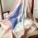 2022 Sommer Luxusmarke Seidenschal Platz Frauen Tücher Und Wraps Mode Büro Kleines Haar Hals Hijabs Foulard Schals 70*70cm