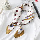 2022 Sommer Luxusmarke Seidenschal Platz Frauen Tücher Und Wraps Mode Büro Kleines Haar Hals Hijabs Foulard Schals 70*70cm