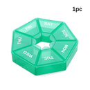 Tragbare Reise-Pillendose Wöchentlicher Pillen-Organizer-Spender Medizinkoffer Vitamin-Fischöl-Pillen-Ergänzungen Arthritis-freundlich