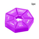 Tragbare Reise-Pillendose Wöchentlicher Pillen-Organizer-Spender Medizinkoffer Vitamin-Fischöl-Pillen-Ergänzungen Arthritis-freundlich