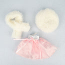 6 zoll bjd puppe kleidung für puppen 16 cm spielzeug hochzeitskleid frühling sommer herbst winter saison kleidung anzug pelze für mädchen 15 cm