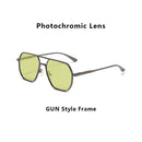 Photochrome Sonnenbrille Herren Polarisierte Fahren Chamäleon Brille Herren Farbwechsel Sonnenbrille Tag Nachtsicht Fahrerbrille