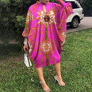 Partykleid Robe Frauen Langarm Leopardenmuster Midikleid 2022 VONDA Herbst Beiläufige Lose Urlaub Langes Hemd Vestido Übergroß