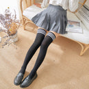 Neue Sexy Medias Schwarz Weiß Gestreifte Lange Socken Frauen Velet Overknee Oberschenkel Hohe Strümpfe Mädchen Anime Lolita Cosplay Kostüme