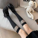 Neue Sexy Medias Schwarz Weiß Gestreifte Lange Socken Frauen Velet Overknee Oberschenkel Hohe Strümpfe Mädchen Anime Lolita Cosplay Kostüme