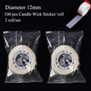 1 rollo, 200 pies, 61M, mecha blanca para velas, mecha tejida de algodón para velas, Material para hacer velas DIY, cera sin humo, núcleo de algodón puro