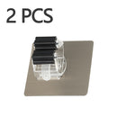 Multi-Purpose Hooks Mop Holder Wall Mounted Mop Organizer Broom Hanger Hook Kitchen Bathroom Waterproof Wall Hook Self-Adhesive