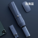 Neuer automatischer Taschenschirm von Xiaomi mit LED-Licht, winddicht, große Regenschirme, tragbarer Sonnenschirm für Männer und Frauen