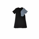 Kinder Jungen Mädchen Frühling Sommer Baumwolljersey Denim Familie passendes Kleid Tops 12M bis 14 Jahre Baby Teen Kinder Kleidung TB1156