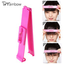 Brainbow 1PC Rosa Haarschneidelineal Haarschneider Schere Pony Clipper DIY Trim Bangs Haarnadeln &amp; Clips zum ordentlichen Schneiden der Haare
