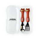 Geschirr Cartoon Kinder Löffel und Gabel Set Dessertlöffel für Kinder Gabel Baby Gadgets Feedkid Kinderbesteck für Kinder