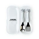 Geschirr Cartoon Kinder Löffel und Gabel Set Dessertlöffel für Kinder Gabel Baby Gadgets Feedkid Kinderbesteck für Kinder