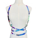 Frauen Sexy Harajuku O-Ring Strumpfbänder PU Leder Punk Frauen Körper Bondage Cage Harness Taille Gürtel Straps Hosenträger Femme Ceinture