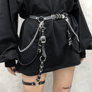 Frauen Sexy Harajuku O-Ring Strumpfbänder PU Leder Punk Frauen Körper Bondage Cage Harness Taille Gürtel Straps Hosenträger Femme Ceinture