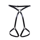 Frauen Sexy Harajuku O-Ring Strumpfbänder PU Leder Punk Frauen Körper Bondage Cage Harness Taille Gürtel Straps Hosenträger Femme Ceinture