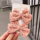 2022 Neue Schleife Kopfbedeckungen Nette Süße Kleine Mädchen Haarschmuck Sommer Mädchen Net Rot Clips Baby Haarnadeln Kinder Haarspangen Geschenke