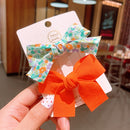 2022 Neue Schleife Kopfbedeckungen Nette Süße Kleine Mädchen Haarschmuck Sommer Mädchen Net Rot Clips Baby Haarnadeln Kinder Haarspangen Geschenke