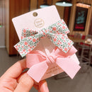 2022 Neue Schleife Kopfbedeckungen Nette Süße Kleine Mädchen Haarschmuck Sommer Mädchen Net Rot Clips Baby Haarnadeln Kinder Haarspangen Geschenke