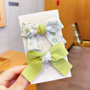 2022 Neue Schleife Kopfbedeckungen Nette Süße Kleine Mädchen Haarschmuck Sommer Mädchen Net Rot Clips Baby Haarnadeln Kinder Haarspangen Geschenke