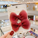 2022 Neue Schleife Kopfbedeckungen Nette Süße Kleine Mädchen Haarschmuck Sommer Mädchen Net Rot Clips Baby Haarnadeln Kinder Haarspangen Geschenke