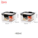 Lebensmittelbehälter mit unterschiedlicher Kapazität, Kunststoff, Küche, Kühlschrank, Nudelbox, Mehrkorn-Vorratsbehälter, transparent, versiegelt