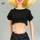 Multi Style Denim 11,5 "Jeans Bottoms Shorts für Puppenkleidung Outfits Kurze Hosen für Blythe 1/6 Puppenzubehör