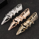 2022 NEUE Mode Coole Männer Jungen Punk Gothic Rock Scroll Joint Armor Knuckle Metall Vollfingerringe Gold Cospaly DIY Ringe