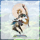 Genshin Impact Action Figures Acrylic Stand Model Genshin Raiden Shogun Kokomi DIY Desk Decor Standing Sign Collection Ornament