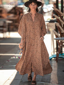 2022 Sexy Kalte Schulter V-Ausschnitt Fledermäuse Ärmel Lose Sommer Strandkleid Plus Größe Frauen Beachwear Kaftan Schwarzes Kleid Q943