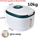 Kitchen Container 5KG 10KG Bucket Nano Insect-Proof Moisture-Proof Rice Box Grain Sealed Jar Home Storage Pet Dog Food Store Box