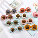 New Sun Flower Round Cute kids sunglasses UV400 for Boy girls toddler Lovely baby sun glasses Children Oculos de sol
