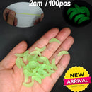 20 STÜCKE-100 stücke Lebensechte Roter Wurm Weicher Köder Regenwurm Sommer Angeln Silikon Künstliche Köder Fischige Garnelen Zusatz Bass Karpfen