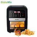 BioloMix Multifunktionale 7-l-Luftfritteuse ohne Ölelektroofen, Dehydrator, Konvektionsofen, Touchscreen-Voreinstellungen Frittieren, Braten
