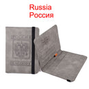 Elastisches Band Leder Reisepasshülle RFID-Blockierung für Karten Reisepasshülle Brieftasche Dokumenten-Organizer Fall Männer Frauen