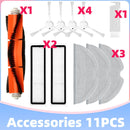 Xiaomi Dreame Bot L10 Pro D9 TROUVER LDS Finder Roboter-Staubsauger Teile Hauptseitenbürste Hepa-Filter Wischtücher ersetzen