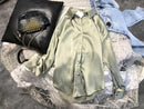 Neue Satin-Seidenhemd-Weinlese-Langarm-Bluse-elegante Damenkleidung knöpft oben Overshirt Frühlings-Herbst-Art- und Weiseoberteile Mujer
