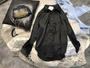 Neue Satin-Seidenhemd-Weinlese-Langarm-Bluse-elegante Damenkleidung knöpft oben Overshirt Frühlings-Herbst-Art- und Weiseoberteile Mujer