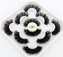 Neue 5 Paar 25 mm 3D-Nerzwimpern Bulk Faux mit benutzerdefinierter Box Wispy Natural Nerzwimpern Pack Short Wholesales Natural False Eyelashes