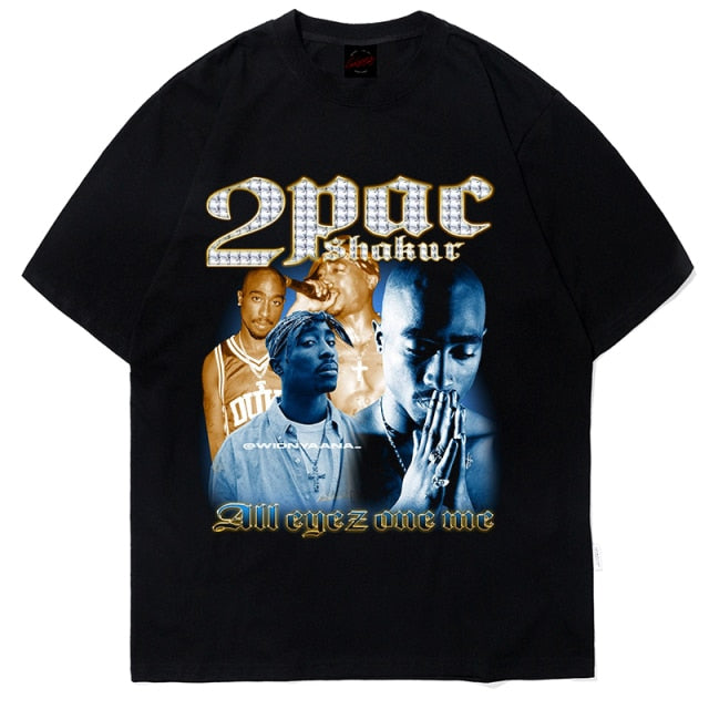 Travis Scott Eminem LiL Peep Tupac 2pac camiseta Asap Rocky Kanye West JuiceWrld Jay-z Hip Hop camiseta Biggie Smalls