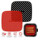 Air Fryer Liner Air Fryer Mat Antihaft-Silikon-Fritteusenkorb in Lebensmittelqualität für 7,5 ~ 9 Zoll Air Fryer Steamer Air Fryer Paper