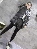 Damen Winter warme Baumwolle gefütterte Pufferwesten ärmellose Parkas Jacke