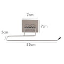 1 Stück L-Form Stanzfreier Haken Wandmontierter Kleiderbügel für Mäntel Hüte Handtücher Kleidung Küchenregal Rolle Badezimmerhalter