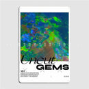 Ungeschliffene Edelsteine ​​Farben Metallschild Club Wandbild Klassisches Poster Blechschild Poster