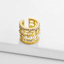 2022 nueva moda perla oreja brazalete Bohemia apilable en forma de C CZ diamantes de imitación pequeños pendientes de Clip para mujer joyería de boda