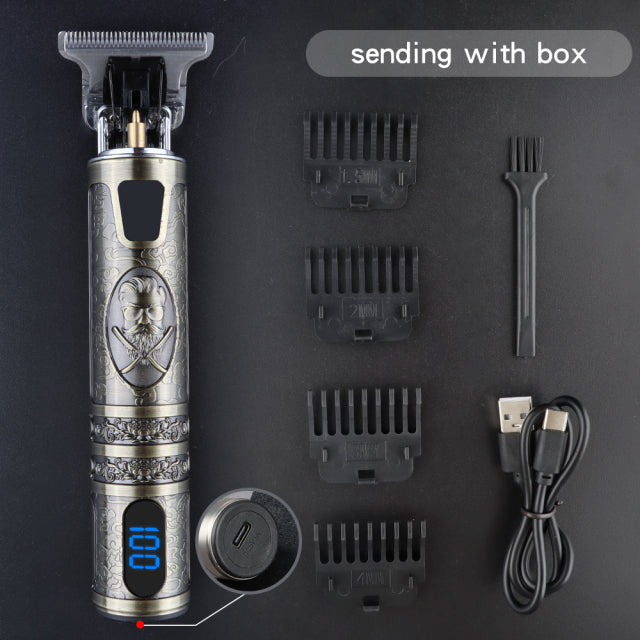 2022 nueva cortadora de cabello eléctrica USB, afeitadora recargable, recortadora de barba, máquina para cortar cabello profesional para hombres, barba